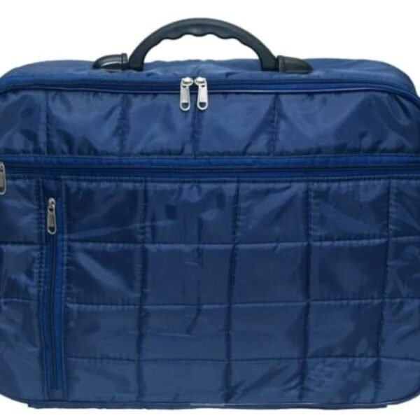 11041 Synthetic Portable Foldable Luggage Handbag Traveling Suitcase (Random Colour)