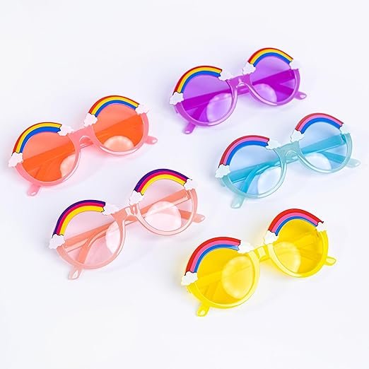 17781 Style Eyewears for Boys & Girls, Cloudy Rainbow Design Glasses for Kids, Sun Protection Eyewears for Kids, Fancy Style Goggle Multicolour's