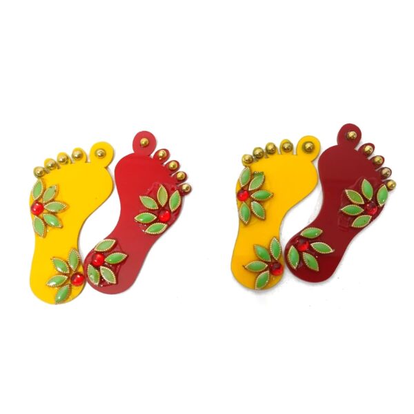 10118 Laxmi ji Charan Paduka Set of {2 Pair}