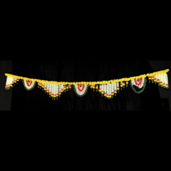 11126 ToranVintage Traditional Multi Zula Pearl Plastic Beads Handmade Door Hanging/Bandarwal/Toran for Door, Traditional Bandarwal for Door {10 Feet}
