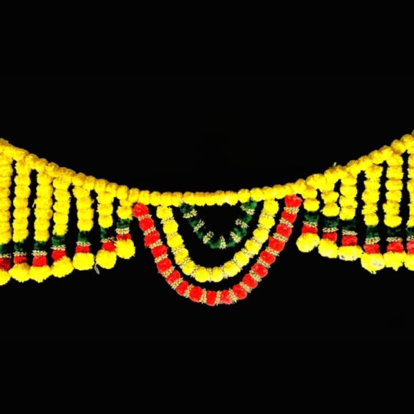 10961 Artificial Marigold Flower toran Garland for Home Door Decoration, for Main Door Hanging Diwali Size-3 Feet