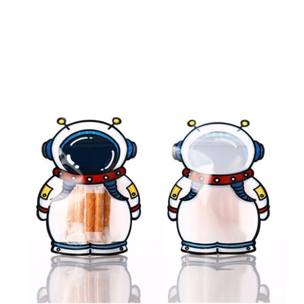 11182 Cartoon Astronaut Stationery Set Bag zipper pouches for Storage, gifting, party bag for return gifts, kids, weddings, lightweight bag for travel user, birthday, candy bags for chocolates, Dryfruits, jewellery, light weight small bag.