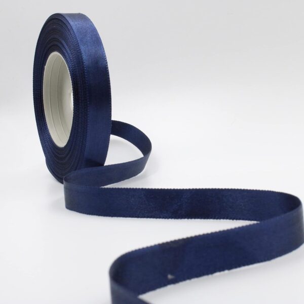 11187 ( 10 pcs ) 1/2 Inch Navy Blue Satten Ribbon