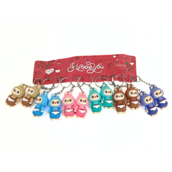 11168 {12 Pcs} Labubu Keychain Collectible For Boys & Girls Gifting Strap Key Chain