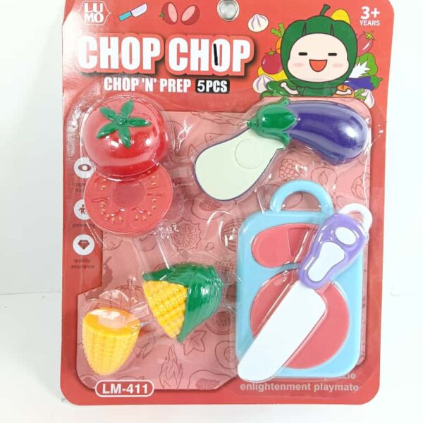 LM-411 Realistic Sliceable Fruit and Vegetable Cutting Kitchen Toy Set