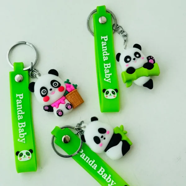 11170 Cute Panda Keychain  Boy, Girl, Men, Women, For Scooty, Bike, Car Keychain Multicolour Key Chain