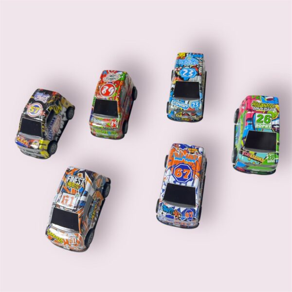 123-12C Cars Metal Race Cars Vehicles 6 Pack, Pull Back Cars Toys for Boys, Girls, Toddlers, Kids 2 to 7 Years Old, Party Favors, Teacher Reward Prizes, Boy Birthday Gifts