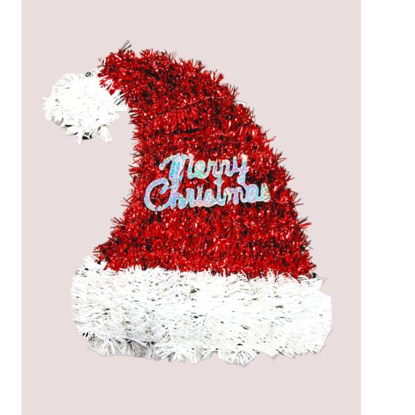 9111 Tree Decorations - Merry Christmas Cap/Hanging Cap for Decoration {30 Cm}