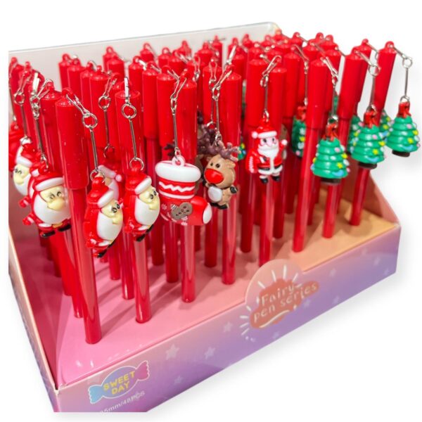 3125 Santa Pen for Kids - Christmas Stationery Theme, Office, School Items - Birthday and Christmas Return Gifts