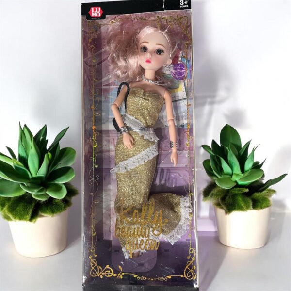 16075 Cute Gorgeous Girl Doll Toy with  Beautiful Dress & Elegant Eyes {Random Color}