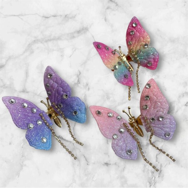 11269 Butterfly Claw Clips For Women Hair Style Accessories For Women Stylish Wedding, {Multicolor}