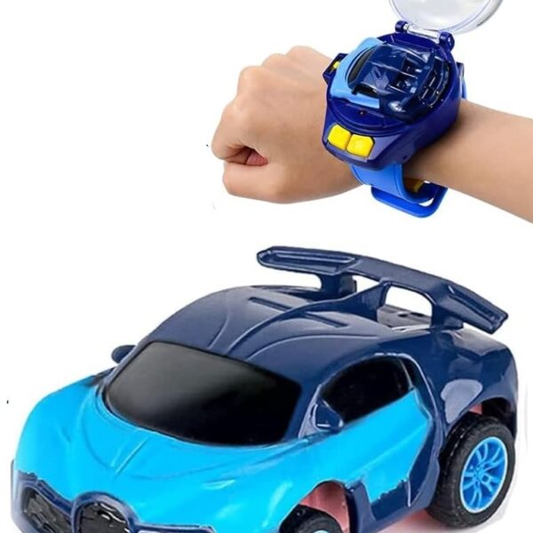 350-F10 Mini Remote Control Metal Car Watch Toys, Easy Control Safe  Remote USB Rechargeable Control Distance Cute Wrist Racing Car Watch Silicone Strap with Dust Cover for Outdoor {Multicolor}