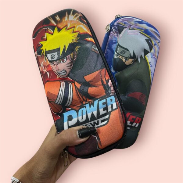 11245 Naruto 3D Pencil Case – Anime EVA Zipper Pouch for Kids & Students | Durable Stationery Box | Large Capacity Pencil Pouch (Random Design)