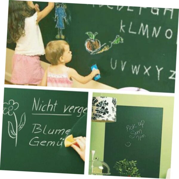 11231 Thickened Greenboard Wall Sticker DIY Chalkboard Decal for Creative Wall Art Reusable and Removable Easy to Write and Clean for Boys and Girls Rooms and Classrooms