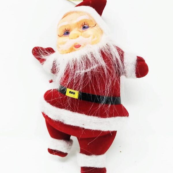 U-4-69 Hanging red and White Santa Claus for Decorating Christ-mas Tree - festival Celebration 16 Cm