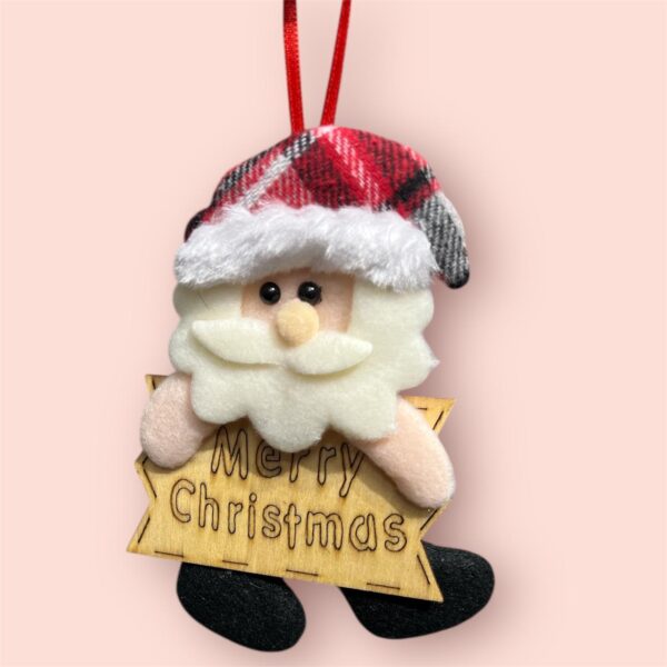 7691 Christmas Decorations Items for Home Office Wall Main Door Tree Hanging Santa Clause Decorative Ornament Props Xmas Decor - Christmas Tree Decoration Items {2 Design}