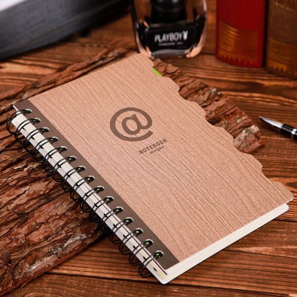 11217 Divided Notes Business Spiral Notebook Bound Notebook Diary Sketchbook Random Pattern