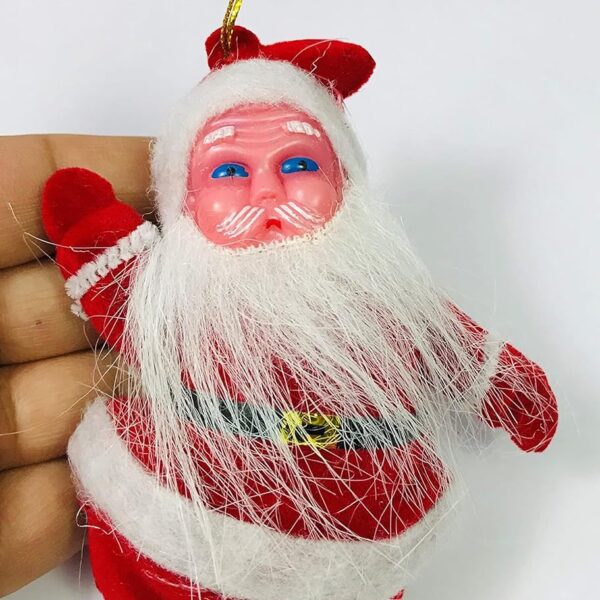 U-11-18 Red Small Santa Claus for Christmas Tree Decoration Hanging Christmas Party Decoration {11 Cm}