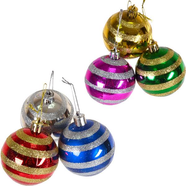 11285 Hanging Balls Christmas Tree ,6 Pcs Ball Ornaments for Tree Christmas Decorations Multicolor