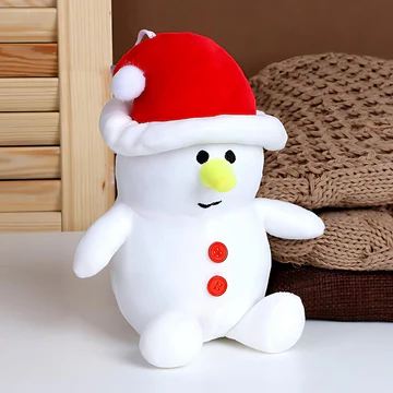 11247 Snowman Soft Stuffed  Plush Toy Christmas Holiday Pillow Teddy Bear Soft Toys for Kids Christmas Decorations 20cm Plushie Soft Toys for Kids