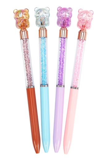 1881016 Fancy Crystal Pen Set for Students Gift Multicolor Cute Stationary Easy Writing for All Ages Groups All Gender Colorful Set Perfect for School Office Creative Projects, Daily Use