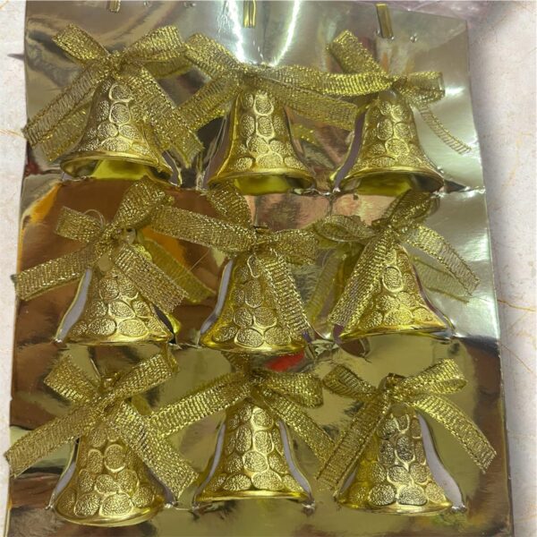 U-4-30 Christmas Mini Bells  Tree Decoration Supplies Home Decor Hanging Christmas Item  {6 Pcs}