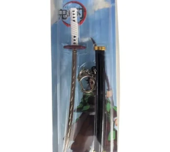 GB6675 Mini Katana Sword Anime Ninja Knife Toys Model Key Chain Key Chain {Random Design}