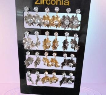 10804 {12 Piar} Flower Earrings for Women & Girls | Sweet & Stylish Floral Design