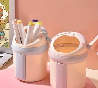 9464 Cartoon Pen Holder Storage Organizer for Desk FOR Ofiice, school Random Color