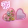 11214 Adjustable kids Rings For Girls in a Heart Shape Box Birthday