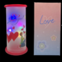 10215 Love Valentines Day ,Lamp Gift Showpiece Mix Model With Lights
