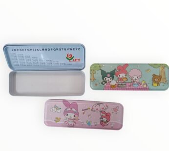 55-19 Metal Pencil Box Double Compartment for Kids