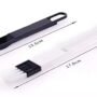 10186 - (12 Pcs) 2-in-1 Multi-Function Window Slot Brush with Dustpan Screen Keyboard Drawer Wardrobe Corner Gap Dust Removal Cleaning Brush (7.7x0.8 inch)
