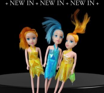 20045  3 Pretty Fashionable Beautiful Sisters Baby Dolls with Beautiful Hairs and Movable Body Parts for Kids