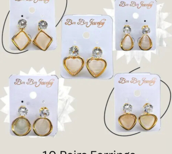 ER 1157 – (10 Pairs) Earrings latest design trendy article for women girls