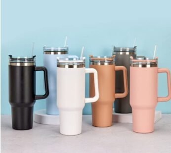 10315 Tumbler Mug with Handle, Stanley Cup with Straw and Handle, Stainless Steel Coffee Mug with Lid Coffee Mug, Insulated Water Bottle for Hot Iced Drink (1200ml)