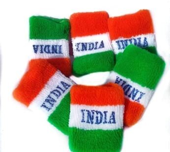 10227 Independence Day and Republic Day Indian Tricolor Hand Bands (Pack of 12 Pcs)