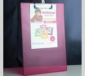 20125 Transparent Unbreakable Flexible Clear Exam Pad/Board/Clipboard Writing Board Lite-Weighted for School and Office Use {Multicolor}