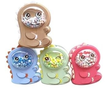 10976 Newest Imported Double Hole Dinasour Look Pencil Sharpener School Stationary for Kids {Random Color}