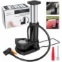 10320 Portable Mini Bike Pump/Cycle Pump Foot Activated with Pressure Gauge Floor Bicycle Pump & Cycle Pump Bicycle Tire Pump for Road and Mountain Bikes Mat