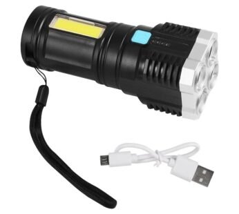 L-S03 Multifunctional Strong 4 LED Torch Light, Portable Rechargeable