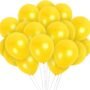 2084 (50 Pcs) yellow Metallic Balloons