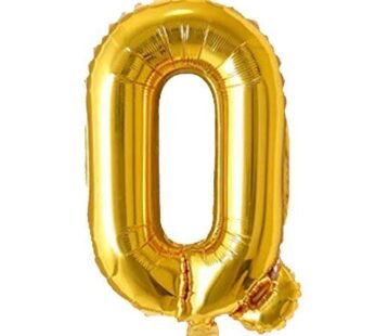 9025 (10 pcs) Q Gold Letter Foil Balloon