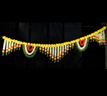 11155 Shobha Sanskruti Artificial Mogra Flowers I Heavy Door Hanging Toran I Bandhanwar for All Festivals Decoration {6 Feet}