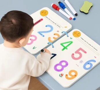 CK034 Magical Tracing Workbook Set, Hand Writing Pen Control Training Book for Learning to Write The Alphabets & Numbers, Preschool Educational Reusable Learning Book for Kids {32 Pages}