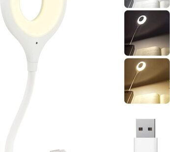 10339 Voice Control Light LED Desk Lamp with 24 LED Beads 2m Sound Control Distance 3 Brightness Levels Multi-Directional Curve LED Beads Smart Home USB Voice Reading Light