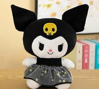 20061 Kuromi Soft Toys for Kids – Plush Soft Toys for Girls and Boys – 28 cm {Black / Blue}