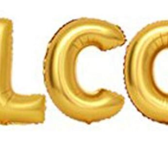 4164 Welcome Foil Ballons