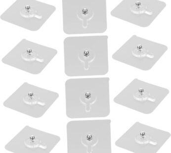 10383 Drywall Anchor Kit 12pcs Invisible Hooks Adhesive Stickers Picture Hangers for Easy Wall Installation