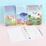 20006 Watercolor Painting Books for Beginners,10 Pages Book with 1 Brush Painting Fun for Children